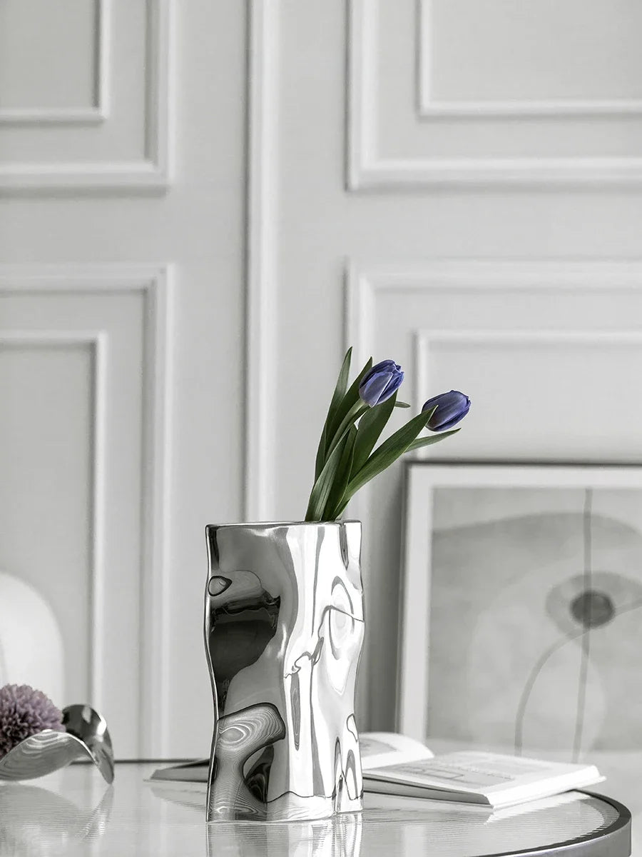 LuxeSteel™ | Stainless Steel Designer Vase