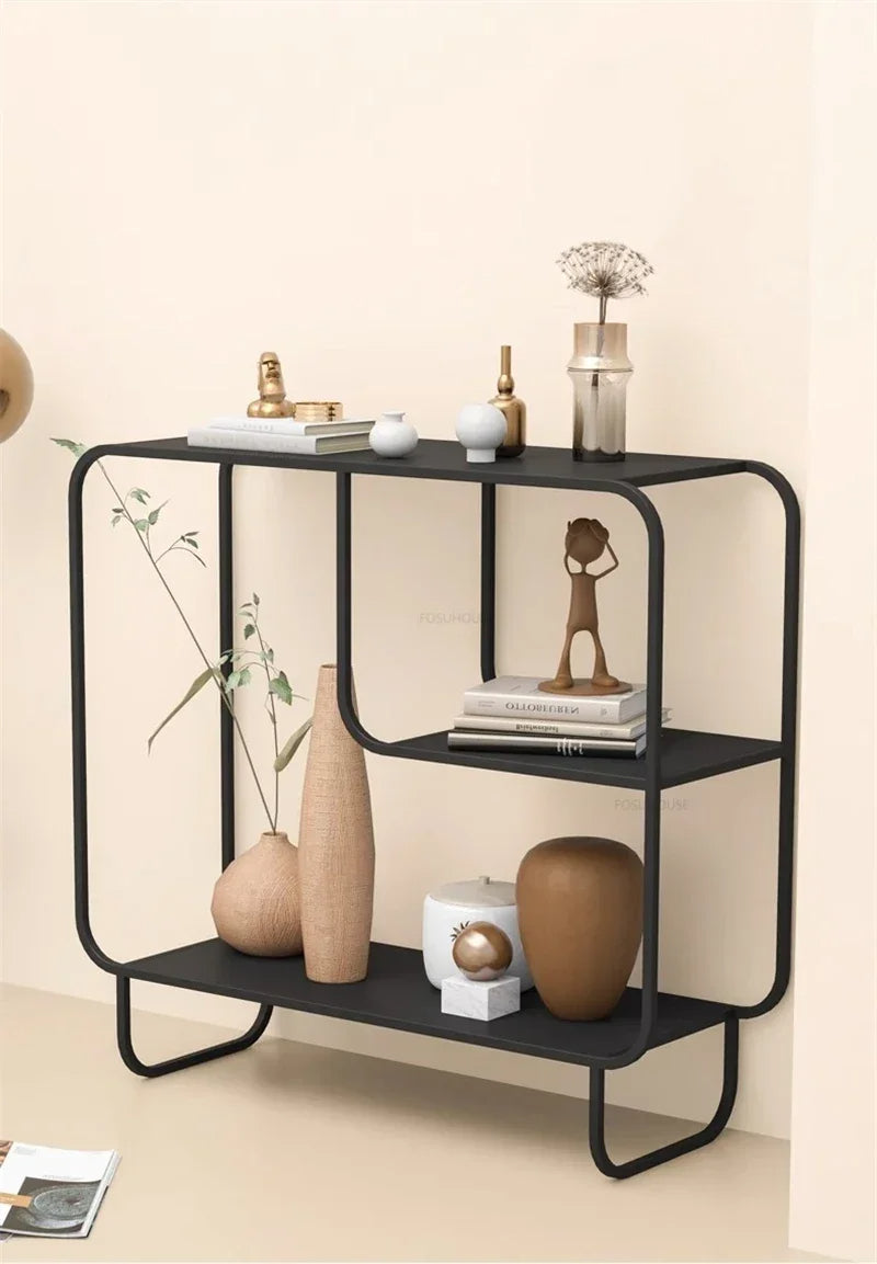 NordicLuxe | Modern Iron Bookshelf