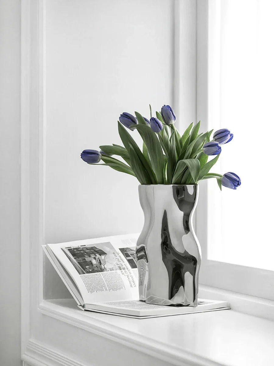 LuxeSteel™ | Stainless Steel Designer Vase