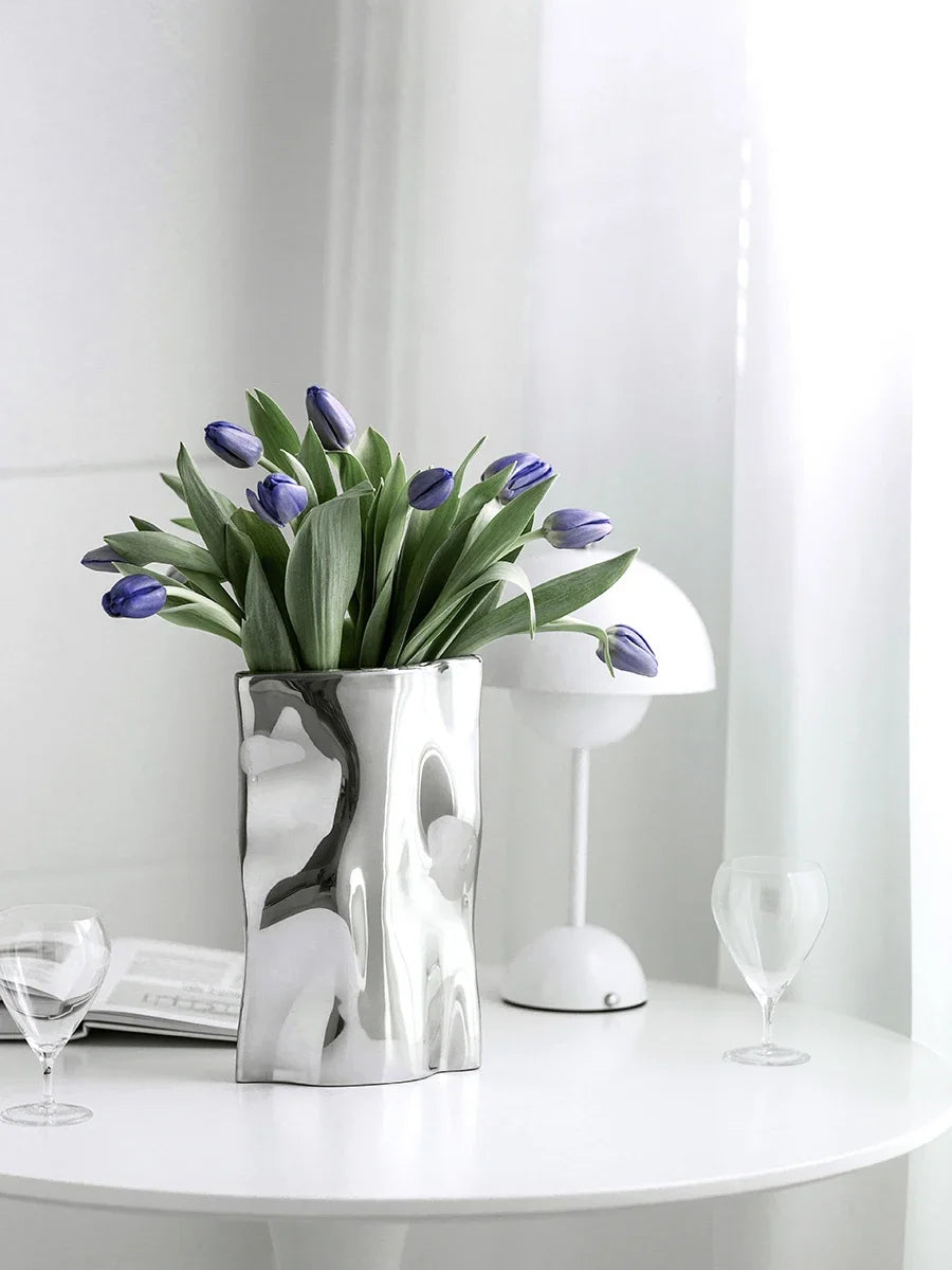 LuxeSteel™ | Stainless Steel Designer Vase