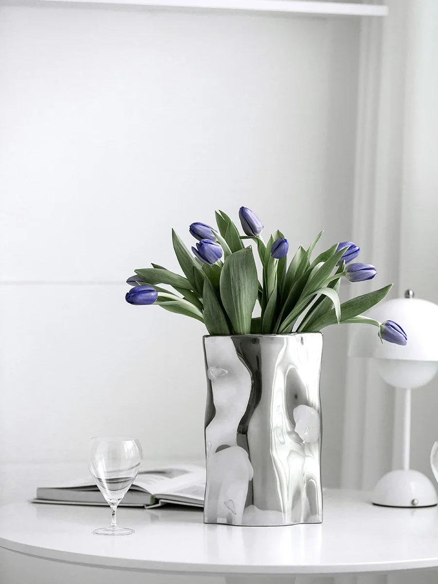 LuxeSteel™ | Stainless Steel Designer Vase