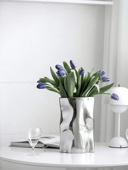 LuxeSteel™ | Stainless Steel Designer Vase